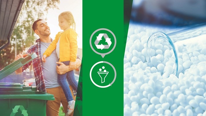 凱柏膠（jiāo）寶的新型通用TPE含有高達40%的消費後回收塑料成分（fèn）