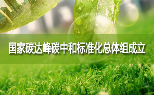 國（guó）家（jiā）碳達峰碳中和標準化總（zǒng）體組成立